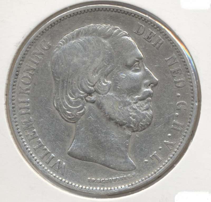 Nederland 2,5 gulden 1874 Willem 3