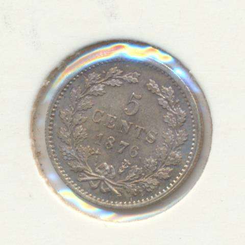 Nederland 5 Cent 1876 Willem 3 - изображение 2