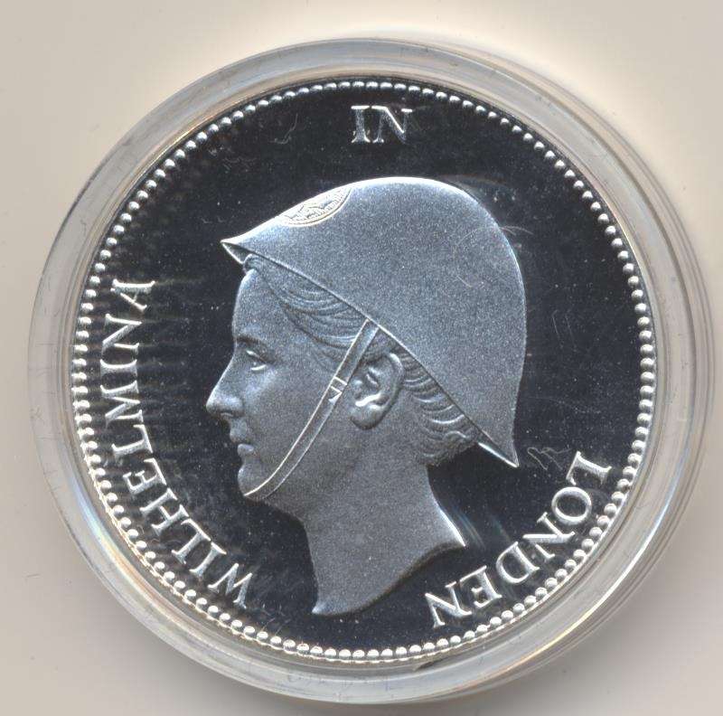 Nederland Naslag 1 Gulden 1940 Wilhelmina in Londen