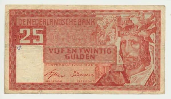 Nederland 25 Gulden 1949 Salomo