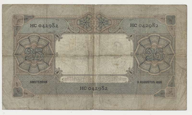 Nederland 25 gulden 1927 Willem van Oranje - Afbeelding 2