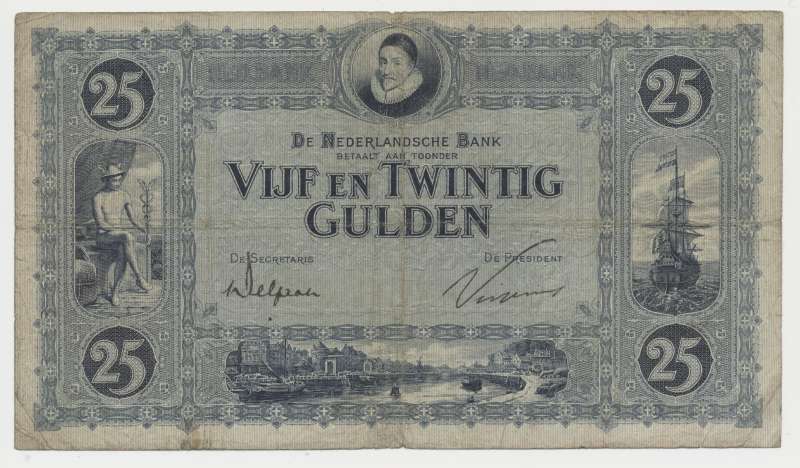 Nederland 25 gulden 1927 Willem van Oranje