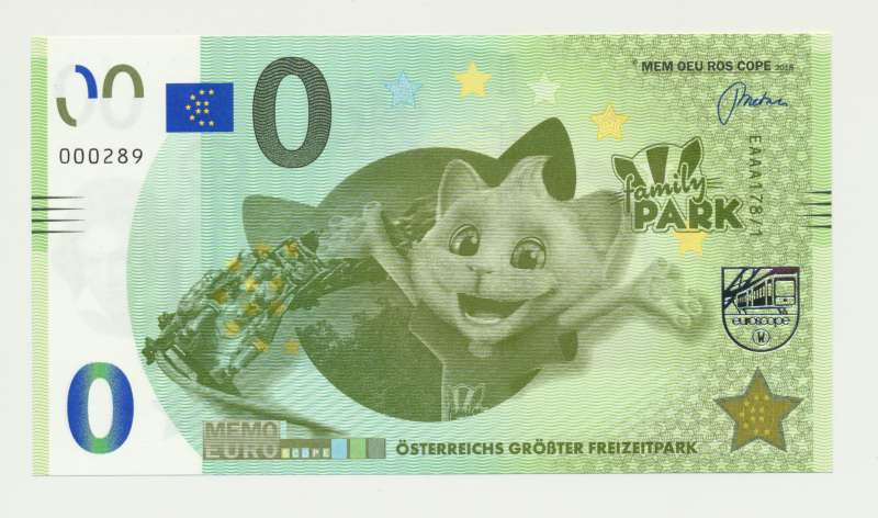 Oostenrijk 0 Euro-biljet Family park