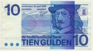 Nederland 10 Gulden 1968 Frans Hals Misdruk