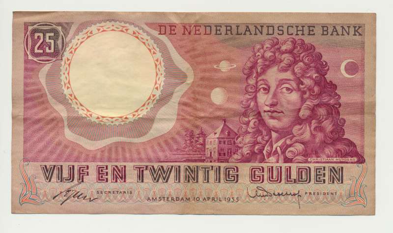 Nederland 25 Gulden 1955 Huygens