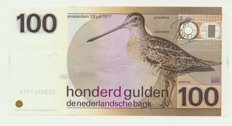 Nederland 100 Gulden 1977 Snip