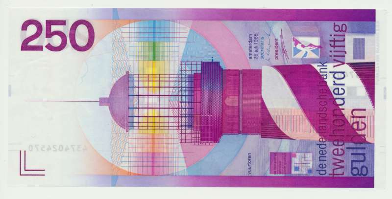 Nederland 250 Gulden 1985 Vuurtoren