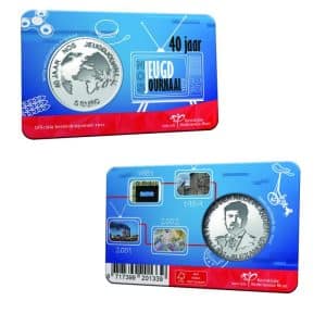 Nederland 5 Euro 2021 NOS Jeugd journaal in coincard