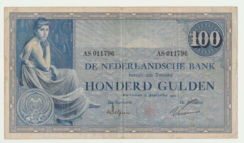 Nederland 100 gulden 1921 Grietje Seel