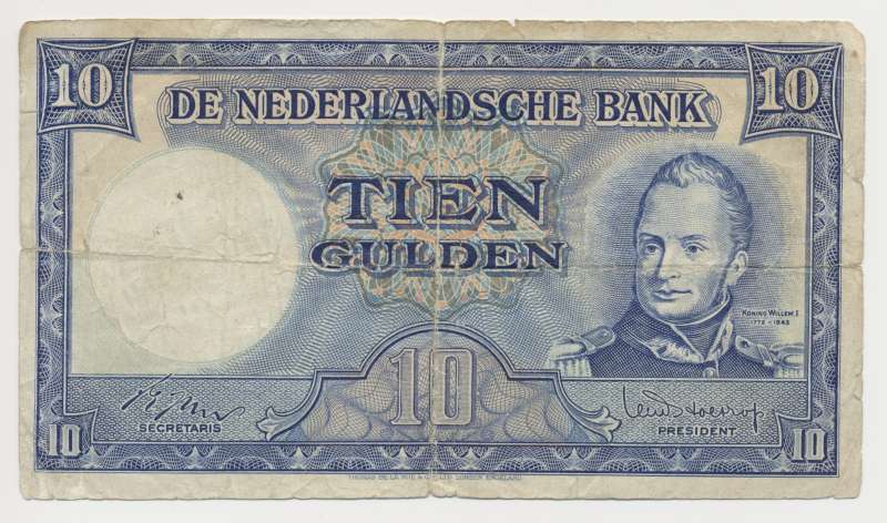 Nederland 10 Gulden 1949 Molen
