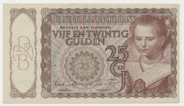 Nederland 25 Gulden 1943 I Prinsesje