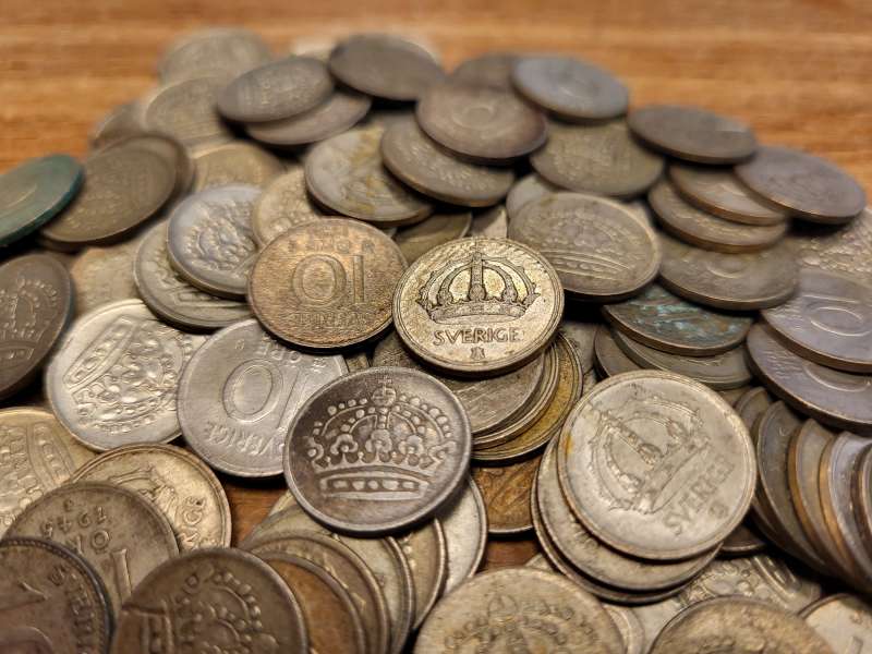 Zweden Lot 100 zilveren 10 ore