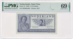 Nederland 2,5 Gulden 1949 Juliana PMG69