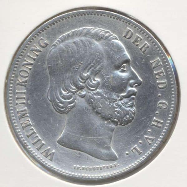 Nederland 2,5 Gulden 1860 Willem 3