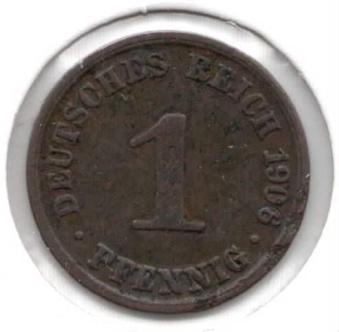 Duitsland 1 pfennig 1906A