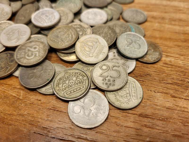 Zweden Lot 50 zilveren 25 ore - صورة 4