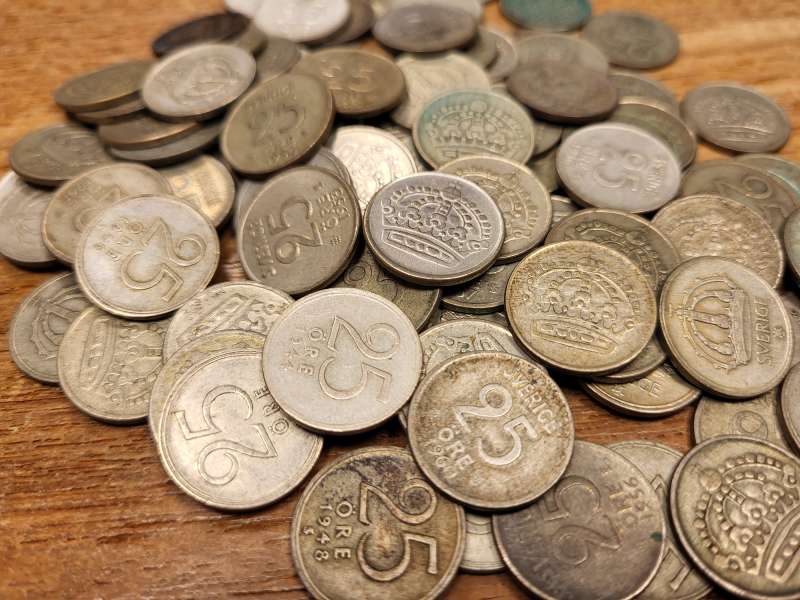 Zweden Lot 50 zilveren 25 ore - صورة 2