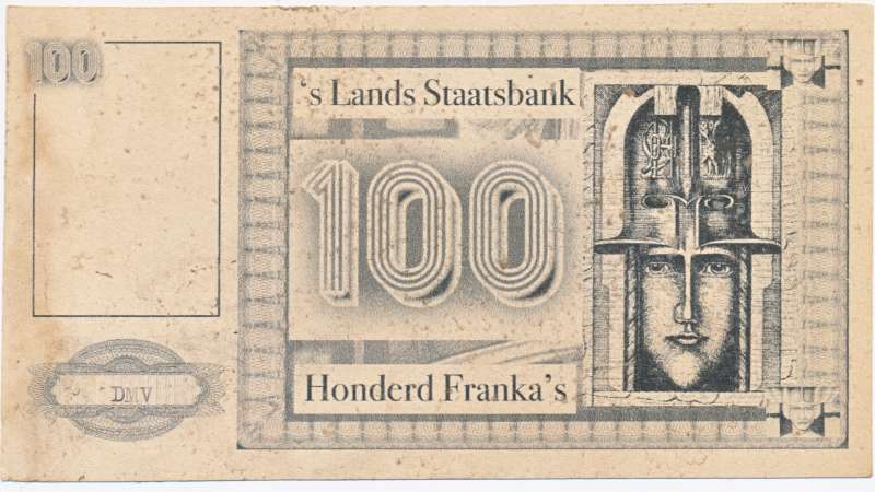 100 Franka's s'Lands Staatsbank biljet