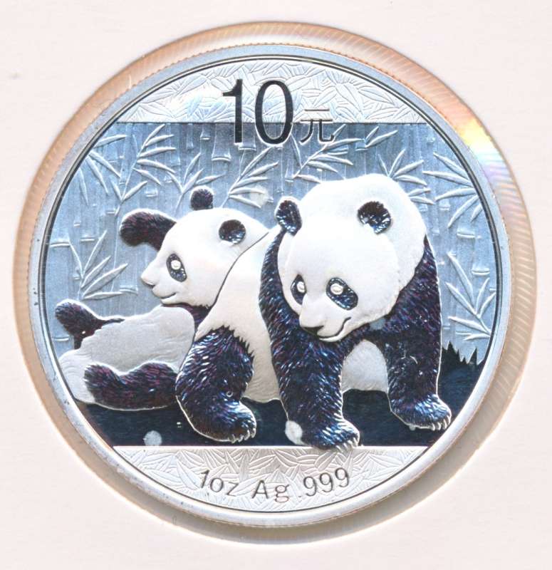 China 1 Ounce Zilveren panda 2010