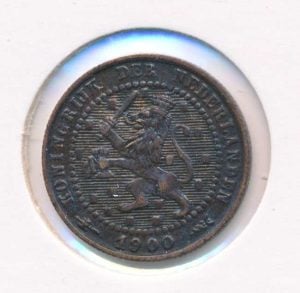 Nederland 1 Cent 1900A Wilhelmina