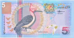 Suriname 5 gulden 2000