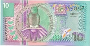 Suriname 10 gulden 2000
