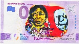 Nederland 0 Euro Herman Brood the Indian 2023 in kleur