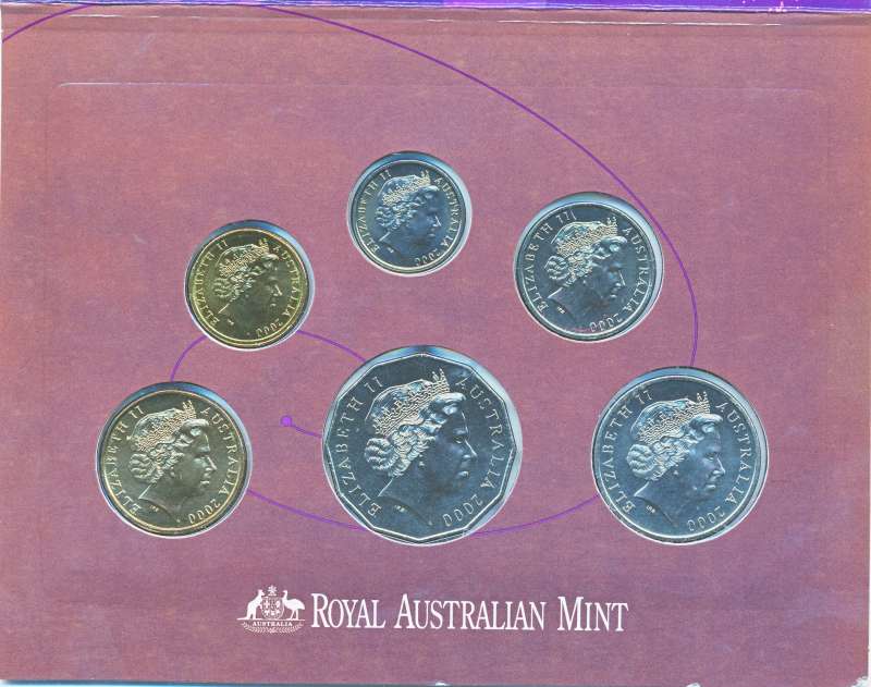 Australië 2000 Milennium UNC set - Bild 2