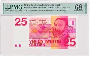 Nederland 25 Gulden 1971 Sweelinck PMG68 EPQ