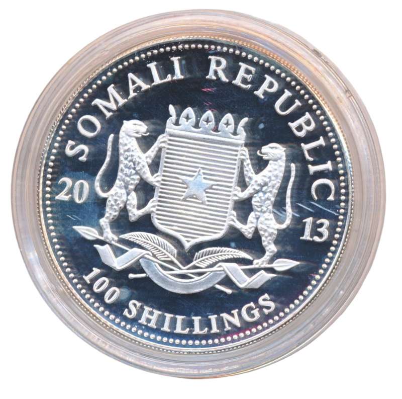 Somalië 1 Ounce 2013 African Wildlife Olifant - Bild 2