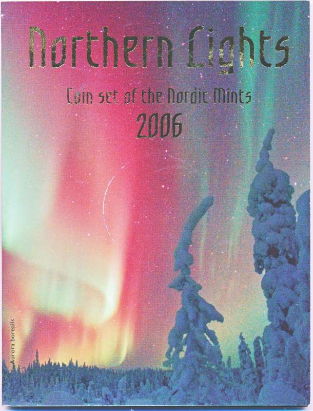 Denemarken, Finland, Noorwegen & Zweden Noorderlicht muntset 2006