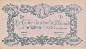 Reclame biljet 1000 kussen