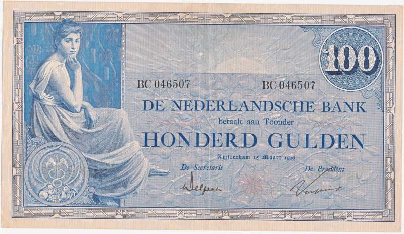 Nederland 100 gulden 1921 Grietje Seel