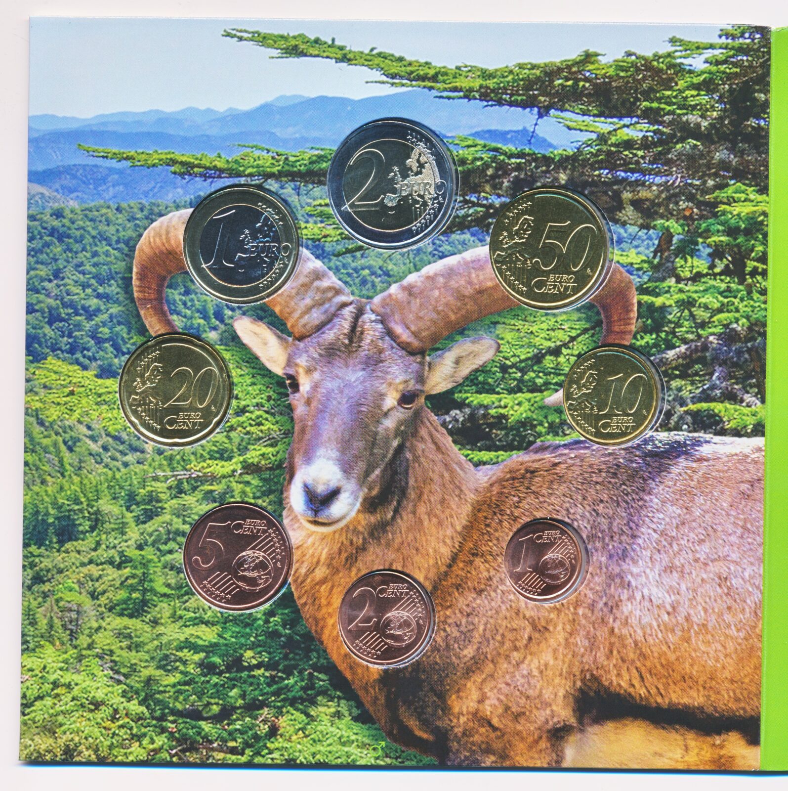 Cyprus BU set euro 2021 Moeflon van cyprus - Bild 2