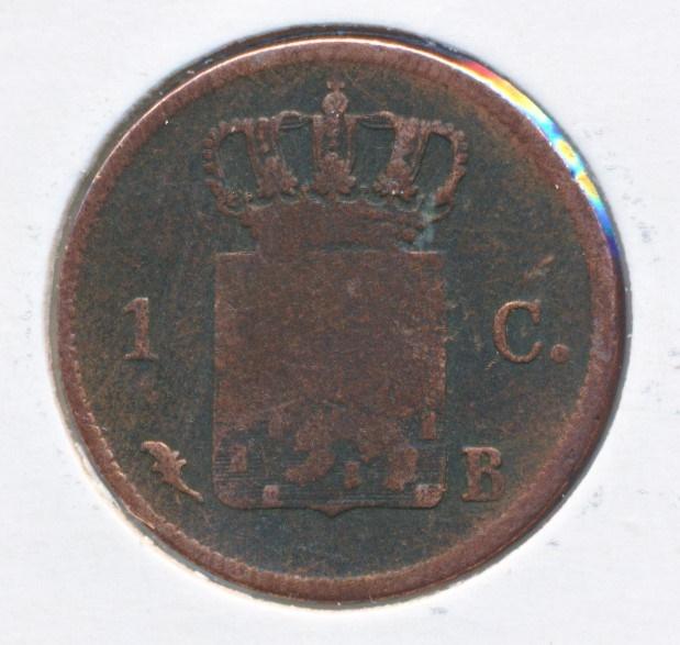 Nederland 1 cent  1827-B Willem 1 - Bild 2