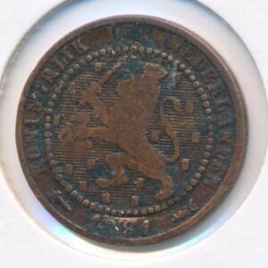 Nederland 1 cent  1881 Willem 3