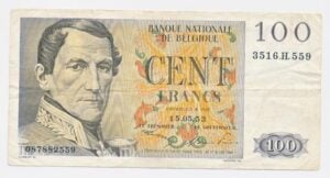 België 100 francs 1953