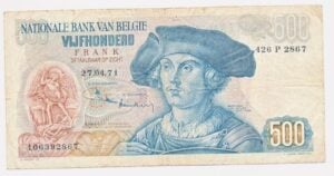 België 500 francs 1971