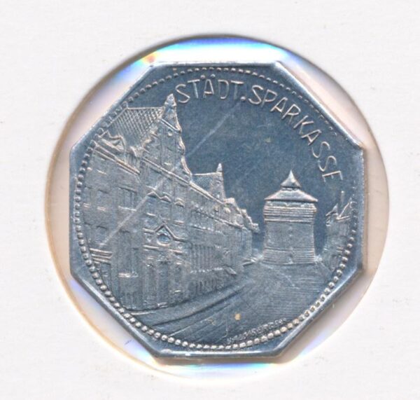Duitsland 20 pfennig Städtsparkasse noodgeld/tramtoken