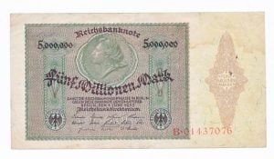 Duitsland 5 miljoen mark 1923