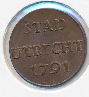 Utrecht duit voc 1791