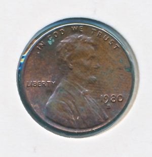 USA 1 Cent 1980-D