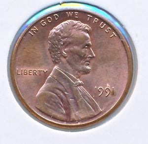 USA 1 Cent 1991