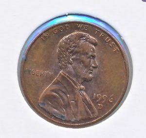 USA 1 Cent 1996-D