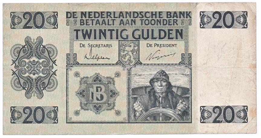Nederland 20 Gulden 1926 Stuurman