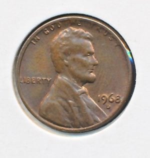 USA 1 Cent 1968-D