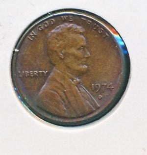 USA 1 Cent 1974-D