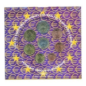 Frankrijk Jaarset euro 2002 BU