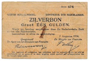 Nederland 1 Gulden 1914 Wilhemina