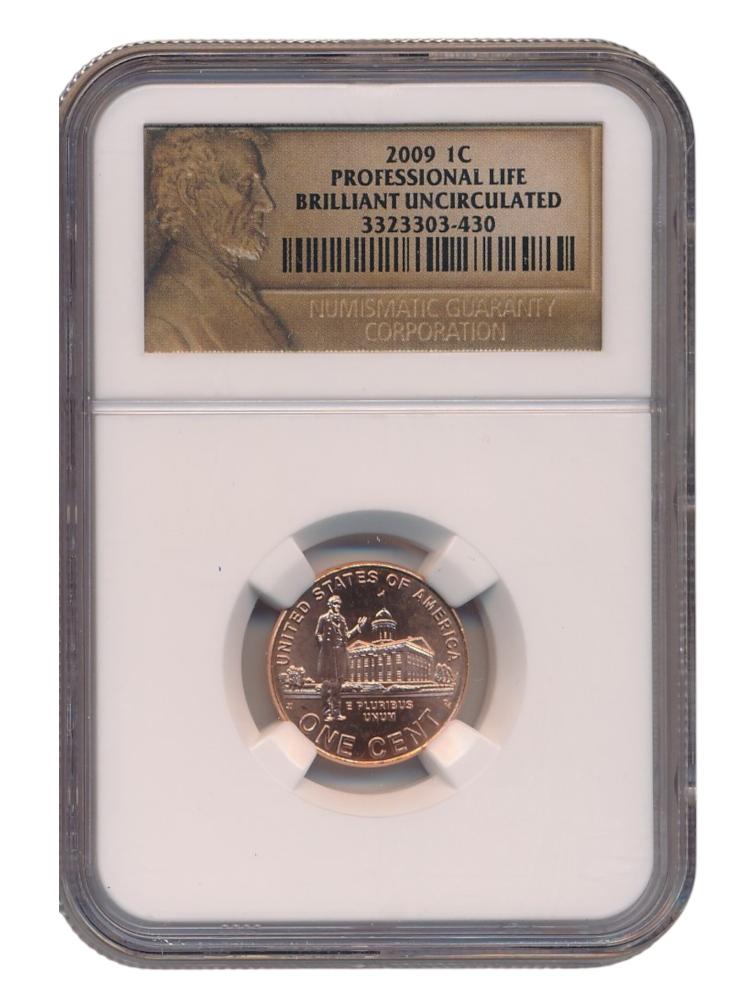 Verenigde Staten 1 cent 2009 Lincoln (Professional Life) BU in slab